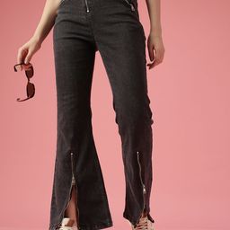 DressBerry Women Bootcut High-Rise Stretchable Jeans-picture-13