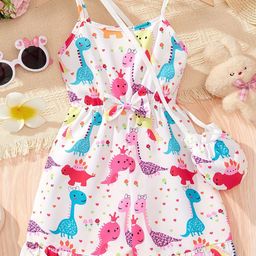 YK Girls Printed Basic Jumpsuit-17