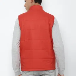 Allen Solly Red Regular Fit Texture Jacket image 2