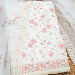 Soch Off White Cotton Embroidered Dress Material-image-23
