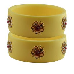 Vidhya Kangan Women Beige Bangle-image-47