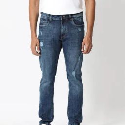 Rare Rabbit Blue Slim Fit Fit Solid Jeans-image-24