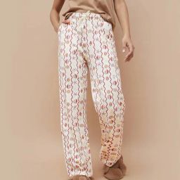 Ginger By Lifestyle Off White Cotton Regular Fit Printed Pyjamas-picture-10