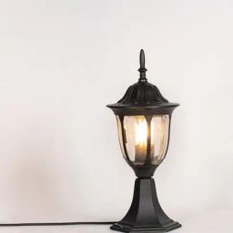 Whispering Homes Black Metal Neuro Outdoor Gate Light - Small-image-25
