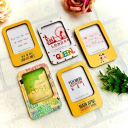 Personalized Bollywood Fun Photo Frame Magnets-Set Of 5-image-49
