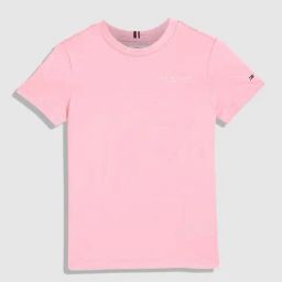 TOMMY HILFIGER Girls Pink Sugar Cotton Solid T-Shirt-image-11