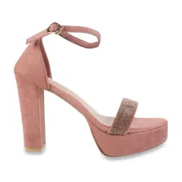 Metro Women's Pink Ankle Strap Sandals-image-33