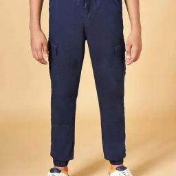 Coolsters by Pantaloons Kids Blue Cotton Regular Fit Trackpants-picture-41