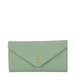Baggit Shale Green Textured Tri-Fold Wallet for Women-image-76