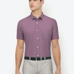 Peter England Purple Regular Fit Shirt-picture-19