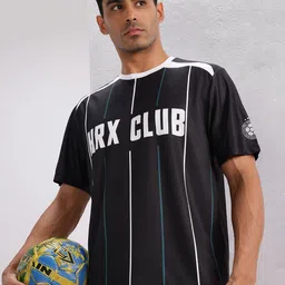 HRX by Hrithik Roshan Monochrome Printed Football Jersey-picture-22