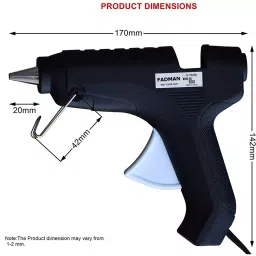 FADMAN 40 W Trigger Feed Glue Gun With 50 Sticks Black 11 mm Dia, FD-40W image 4