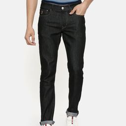 U.S. Polo Assn. Denim Co. Men Black Brandon Slim Tapered Fit Mid-Rise Clean Look Sustainable Jeans-image-81