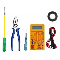 VMTRONIX Multimeter, Plier, Philips Screwdriver, Tester and Electricity Tape Hand Tools Kit for Home Use (Set of 5)-45