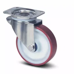 Tente Swivel Castor Wheel, 400 Kg Capacity, 200 mm Wheel, 8370 UAD 200/46 P63 ROUGE-picture-10