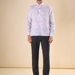 OUTLUK Men Summer Sheers Kurta-image-100