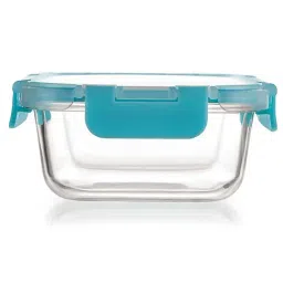 HAZEL Transparent Glass Airtight Container - Set of 1 (640 ML) image 5