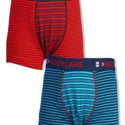 Bodycare Boys Multi Cotton Striped Trunks (Pack Of 2)-image-7