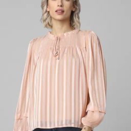 Only Peach Striped Top-image-45