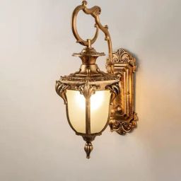 Whispering Homes Gold Metal Fervor Outdoor Wall Light-image-4