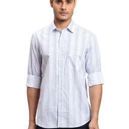 Colorplus White Regular Fit Printed Shirt-picture-20