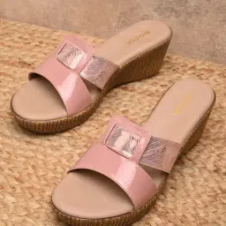 Rocia by Regal Women's Pink Casual Wedges-image-10