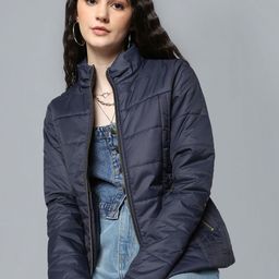 Flying Machine Women Blue Padded Jacket-picture-33