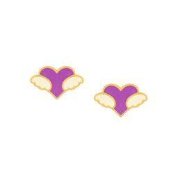 BHIMA 22K BIS Hallmark 916 Purity Yellow Gold Fiary Heart Kids Earring-55