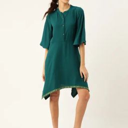 DODO & MOA Green A-Line Dress-picture-48