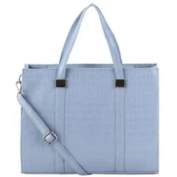 Toteteca Blue Textured Medium Tote Handbag-image-79