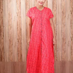 CLYMAA Pure cotton Full open multi purpose nighty-image-60