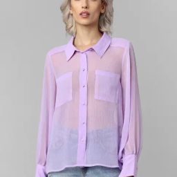 Only Lilac Regular Fit Shirt-image-35