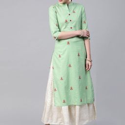 Meeranshi Women Printed Sequinned Kurta-image-60