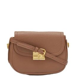 Globus Brown Textured Medium Sling Handbag-image-64