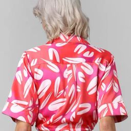Only Multicolor Printed Crop Shirt image 2