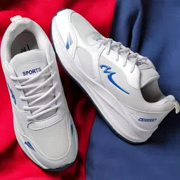 Free Kicks Men White Synthetic Marking Running Sports Shoes-picture-28
