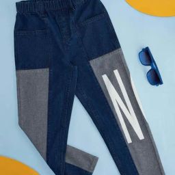 Pantaloons Junior Blue Cotton Printed Jeans-image-53