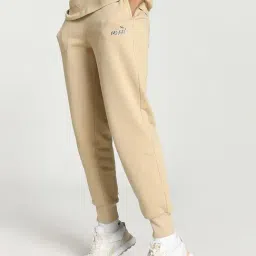 Puma Beige Logo Print Sweat Pants-image-59
