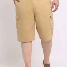 Melon by PlusS Khaki Cotton Regular Fit Plus Size Capris-image-55