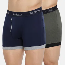 Van Heusen Men Pack of 2 Textured Anti Bacterial Colour Fresh Trunks 410044-15