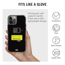 DailyObjects Yellow & Black Printed Nostalgia BRB Stride 2.0 iPhone 12 Pro Max Phone Case image 4