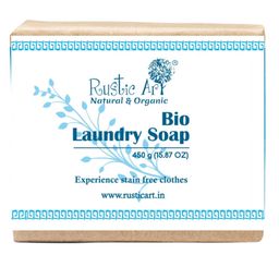 Rustic Art Bio Laundry Soap, Natural, Organic with Neem, Lemon, Coconut, For Nappy Stains - 150g (Set of 3)-image-39