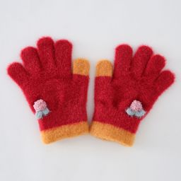 Babyhug Acrylic Woollen Gloves Large Size - Red-image-13