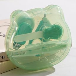 Teddy Bear Shaped 4 Piece Grooming Kit - Green-1