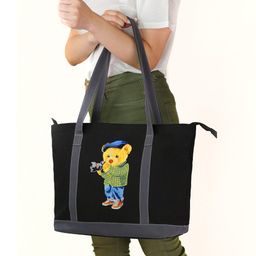 Kolorobia Eye Catching Tote Handbag Embroidery-Grey  Shoulder Bag For Women-image-91