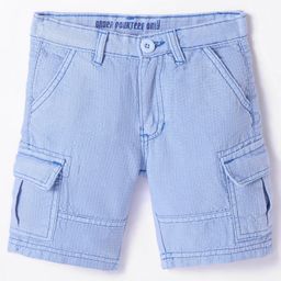 Under Fourteen Only Pocket Detailed Shorts - Royal Blue-image-92