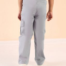 Stylo Bug Cotton Solid Cargo Pants - Grey-image-59