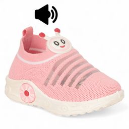 Lil Lollipop Alien Patch Detailed Musical Booties - Pink-image-76