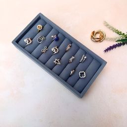 La Trove Grey Reusable Jewellery Organiser-32