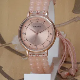 VIRAKTI Women Brass Patterned Dial & Bracelet Style Straps Analogue Watch WATH5GHTBFBAHGXU-image-93